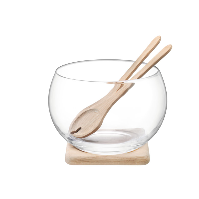 Serve Glass Salad Bowl