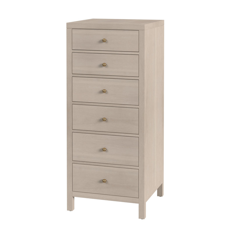 Commode pour femme 6 tiroirs Celine, Taupe antique