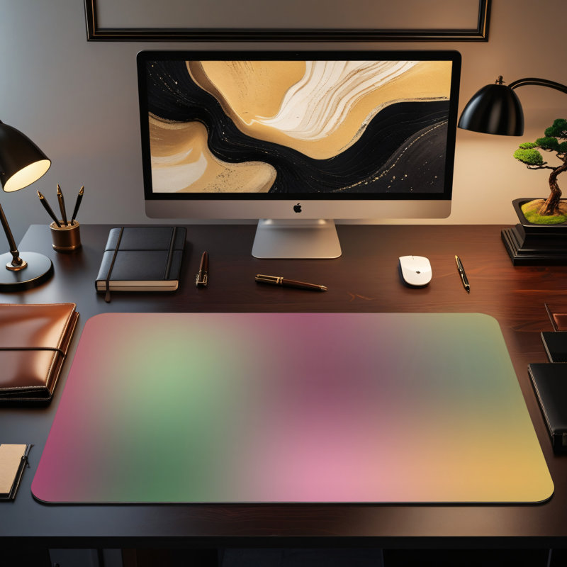 Polyester Desk Pad, 14.4x12.1