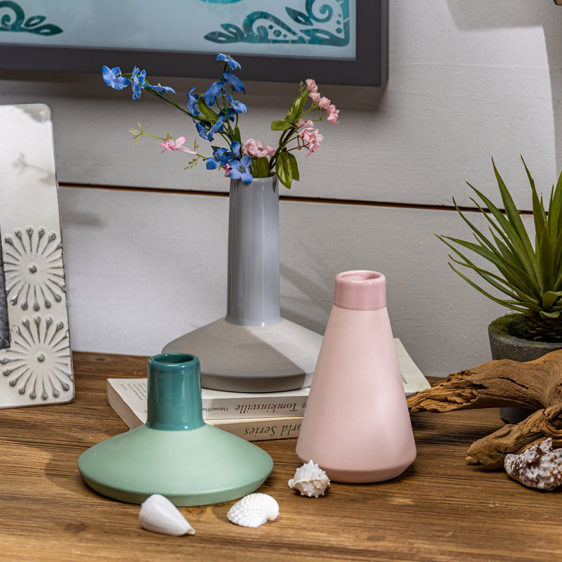 Ensemble de 3 vases en céramique assortis