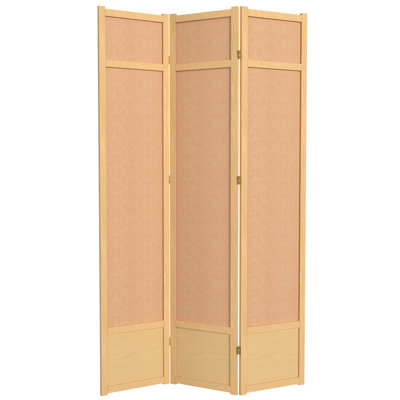 83.5" x 86" Jute Shoji 6 Panel Room Divider