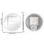 Round Lighted Wall Mounted Bathroom Mirror-1381040259