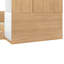 Lit plateforme double en bois avec 6 tiroirs, tablettes, bureau et garde-robe-1683970241