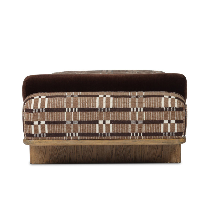 Teia Upholstered Bench, Sandhill Cocoa
