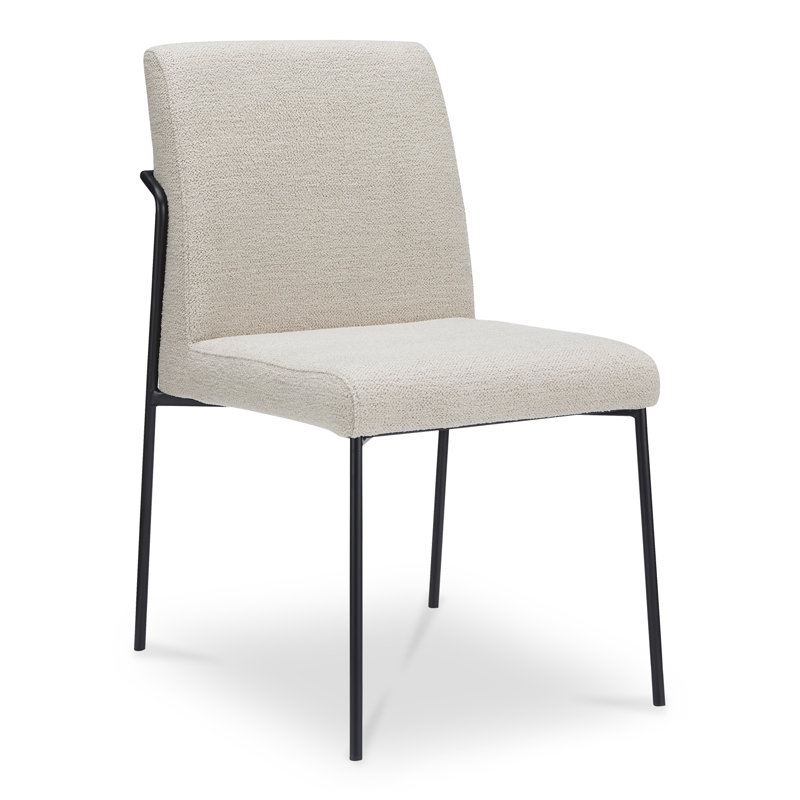 Danny Dining Chair Dark Brown Set of Two, Ivory