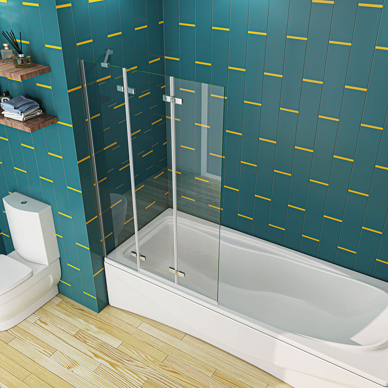 Nineth 1000mm W x 1400mm H Tub Door with Glass