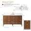 Meuble-lavabo simple 60 po avec plateau en marbre d'ingénierie 60 po-105275183-105275185