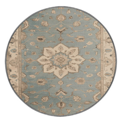 Tapis gris Tabriz lavable à la machine