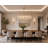 Transitional 12 Light Rectangular Swirl Glass Chandelier