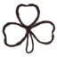 Vickerman 24"H x 24"W Shamrock Outline Wreath. Made of natural twigs with a hint of artificial moss.
