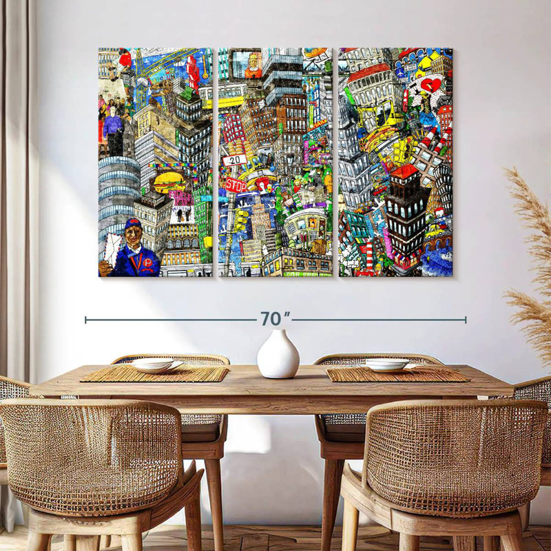 Sireci Graffiti, 42" H x 65" W