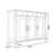 White Solid Wood Shoe Storage Bench