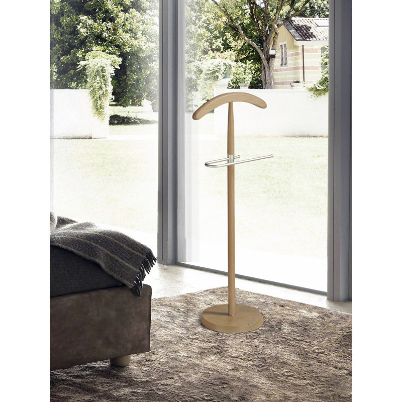 Newlon Freestanding Valet Stand, Oak
