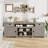 Farmhouse TV Stand for 75/80 Inch TVs, 70" Long Entertainment Center with 4 Storage Drawers & 3 Open Shelf, Television Consoles Stands for Living Room, Bedroom-1611856716