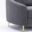 Chaise en lin gris yuina