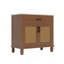 Rattan Bathroom Vanity with Ceramic Sink, Featuring Soft Close Doors and Drawers, Free - standing Design and Ample Storage for Modern Bathrooms-533073011
