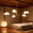 Modern 5-Light Adjustable Chandelier With Universal Wheel For Sloped Ceilings, LED Acrylic Ceiling Light Fixture For Living Room Dining Room Bedroom