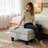 Rectangular Light Grey Tufted Fabric Storage Ottoman, Multi-Functional Footrest Bench with Hidden Storage, Supports 300 Lbs-1713863440