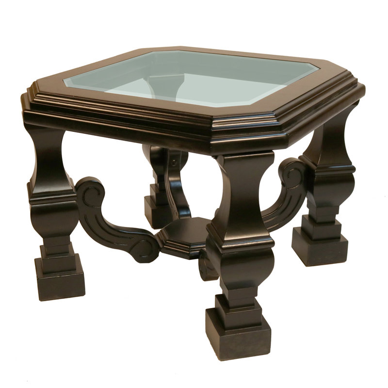 Table de bout , Bois brun foncé