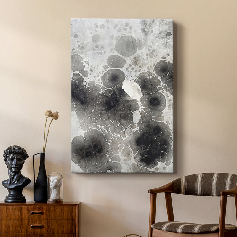 Marbling X -Custom Wrapped Gallery Cavas, 27" H x 18" W