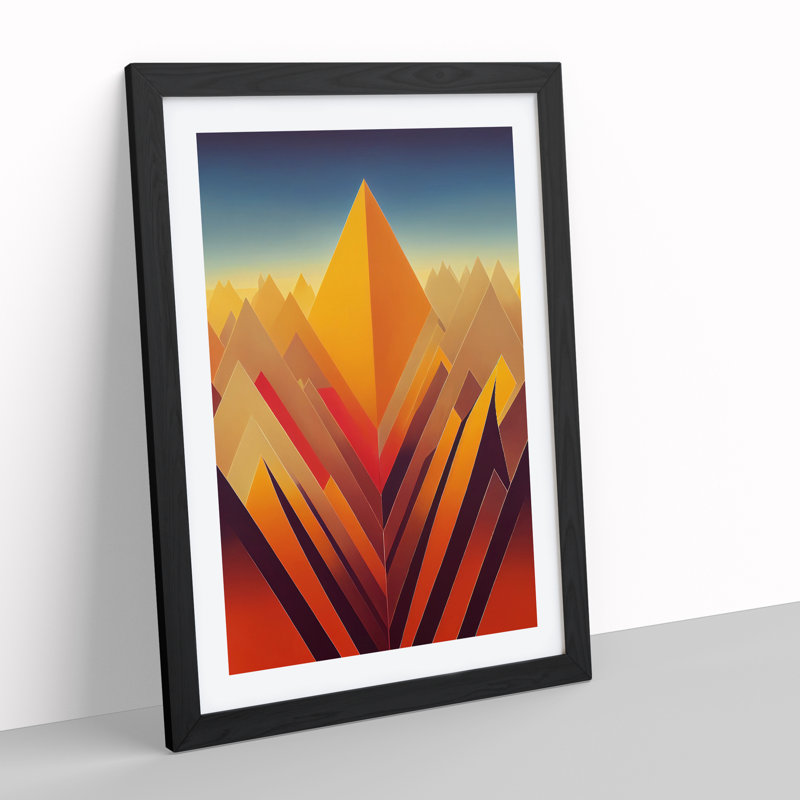 Awesome Abstract Art No.7 - Single Picture Frame Print, Black Framed, 34cm H x 25cm W x 2cm D