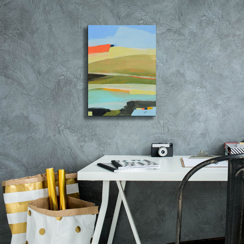  «Colorfield No. 16» par Jan Weiss, art mural sur toile, 12 po x 16 po