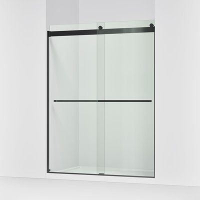 Levity Plus Less Sliding Shower Door, 77-9/16 In. H X 56-5/8 - 59-5/8 In. W, With 5/16 In.-Thick Crystal Clear Glass