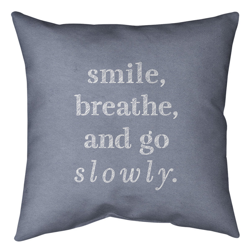 Coussin de sol, 36 po x 36 po, Bleu / Blanc
