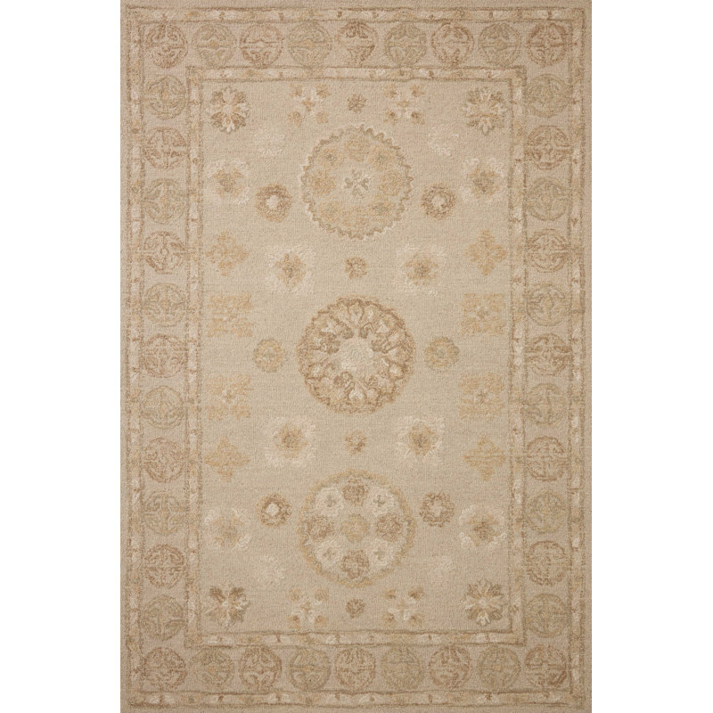 Chris Loves Julia x Loloi Dorothea Dove / Natural Area Rug, Rectangle 8'6" x 11'6"