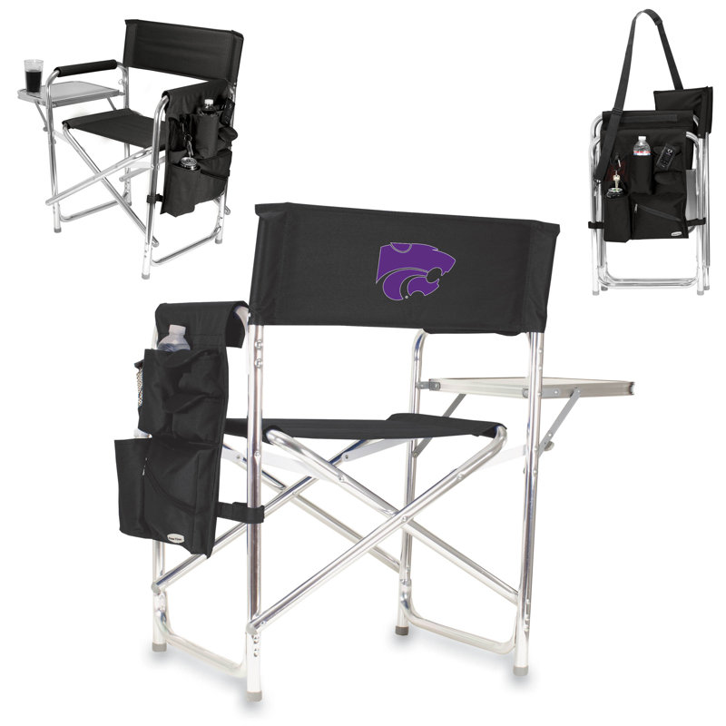 Sports Chair Director Chair, Black, Kansas State University Wildcats