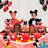 Mickey Mouse Party Supplies, 141pcs Mickey Mouse Birthday Tableware Set