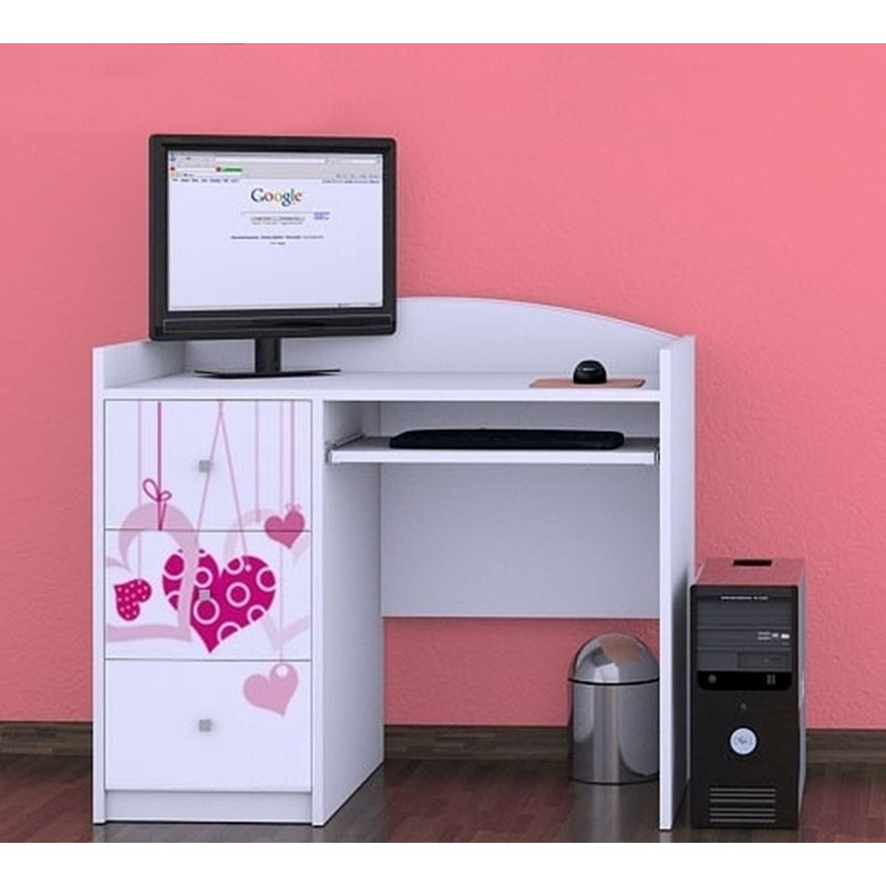 Bandit 100cm Computer Desk, White