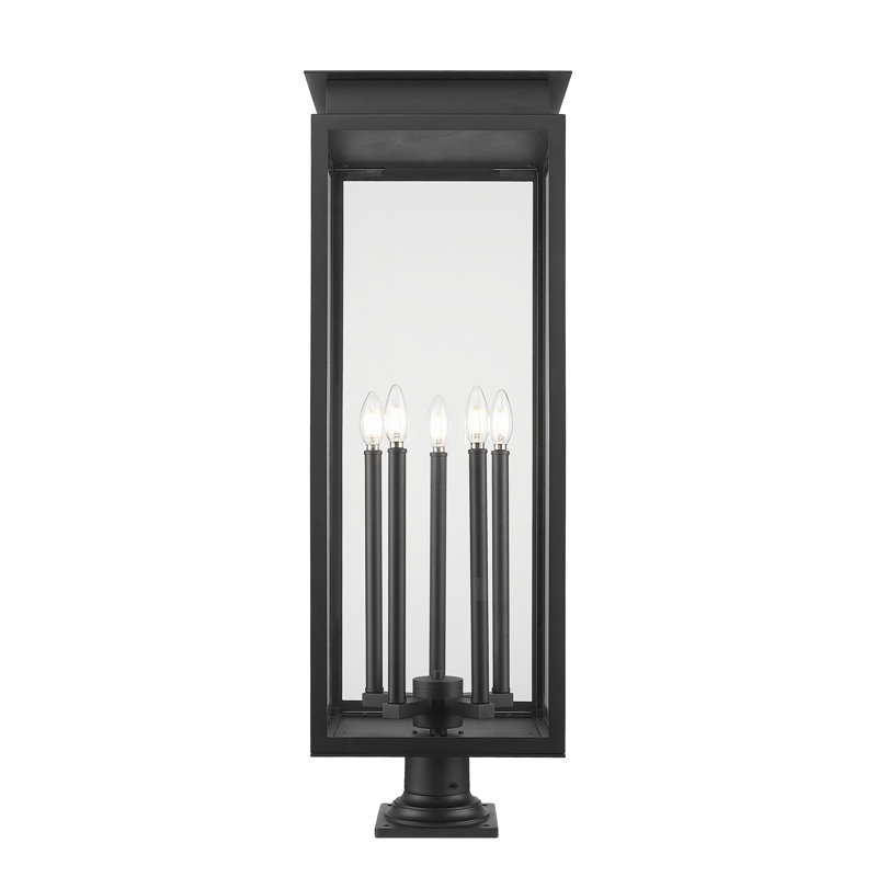Luminaire d'extérieur à fixation sur pilier 5 lumières Olsen