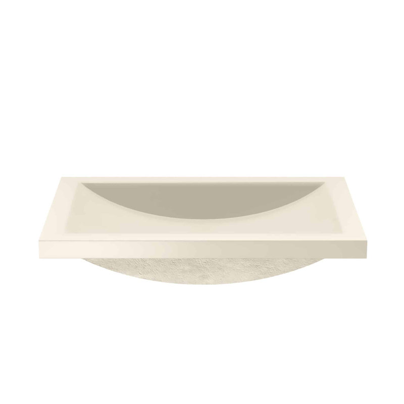 NativeStone Handmade Rectangular Undermount Bathroom Sink, Sand