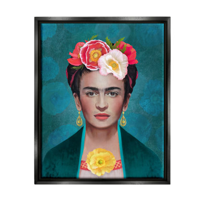 Portrait floral Ciske Frida Kahlo par Diane Neukirch - Peinture