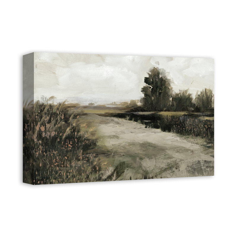 Impression sur toile antique Moody Landscape, H 12 po x l 18 po