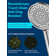 Filtered Shower Head with Handheld, High Pressure 6 Spray Mode Showerhead with Filters, Water Softener Filters Beads for Hard Water - Remove Chlorine - Reduces Dry Itchy Skin