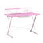 Bureau d'ordinateur avec tablette en carbone Techni Sport TS-200, rose