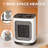 R.W.FLAME 1500 Watt 5100 BTU Electric Compact Space Heater with Adjustable Thermostat-74054181