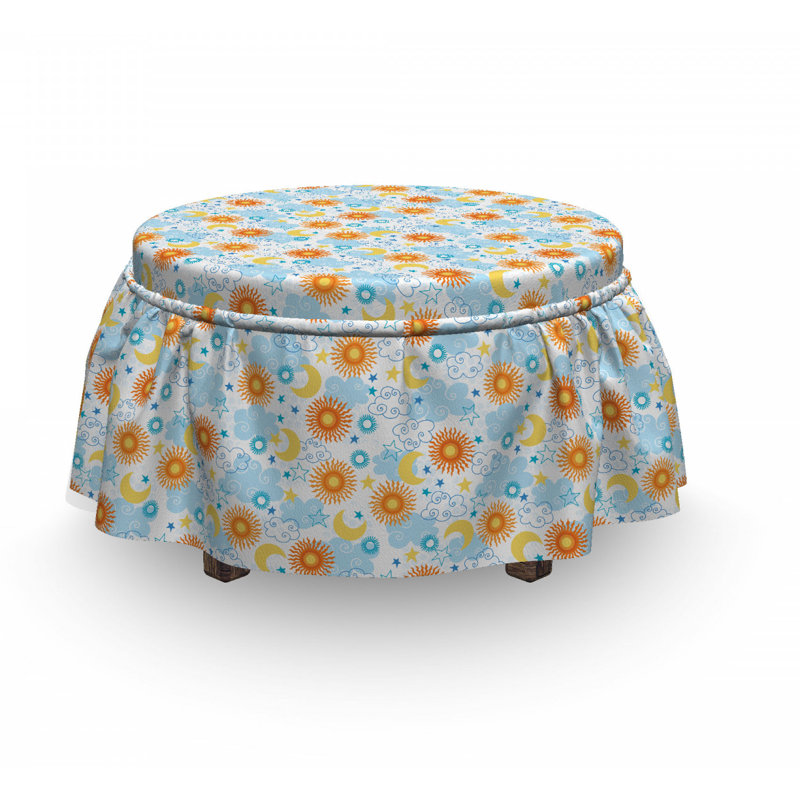 Box Cushion Ottoman Slipcover