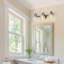 Meuble-lavabo moderne 3 lumières noir Chmura