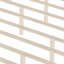Lit plateforme en bois de style Mid-Century avec tête de lit et support à lattes de bois, sans sommier, très grand