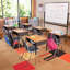 Bureau d'étudiant à hauteur ajustable avec boîte à livres (paquet de 2)-70693690-70693689
