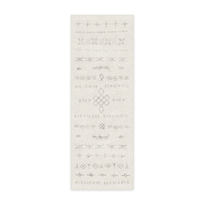 Astrid Off White Washable 2-Piece Rug and Pad System