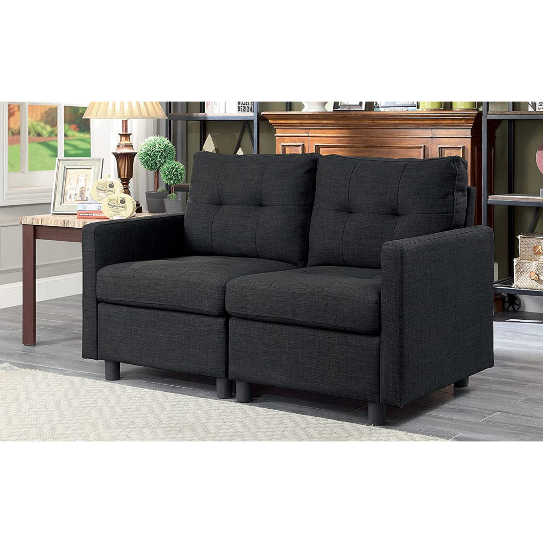 Renetha 52'' Upholstered Loveseat Ebern Designs