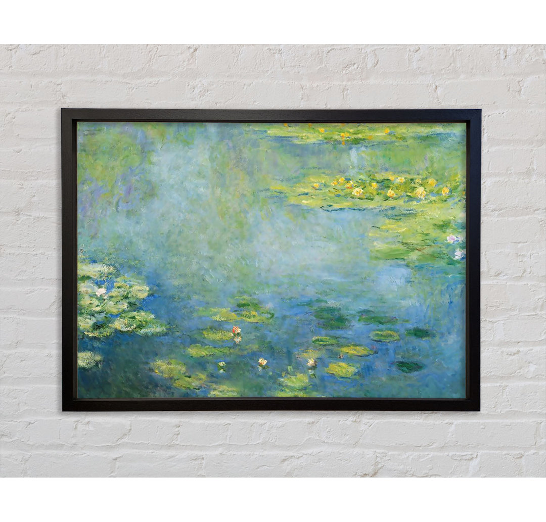 Monet Seerosen von Claude Monet - Einzelbildrahmen Kunstdrucke auf Leinwand