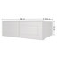 HOMEIBRO Meuble mural standard Shaker en contreplaqué, prêt à assembler, 91,4 cm (L) x 61 cm (P) x 38,1 cm (H), couleur gris tourterelle, 91,4 cm (L) x 61 cm (P) x 38,1 cm (H).-915285825-915386474