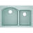 Quartz Luxe 33" L x 22" W Double Basin Drop-In Kitchen Sink with Aqua Divide-50311834