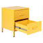 Kymarie 43cm W Steel Bedside Table-10180926