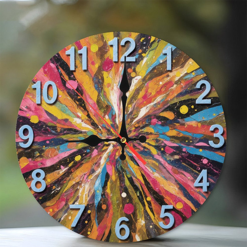 Horloge colorée